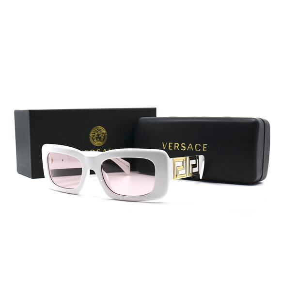 VERSACE VE4444U 314/5 WHITE PINK AUTHENTIC SUNGLASSES - Picture 11 of 13